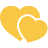 yellow heart icons