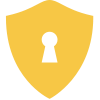 shield icon with keyhole in the middle
